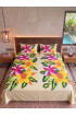 Hand Painted Rayon Bedsheet Set King Size Hand Painted Rayon Bedsheet Set King Size